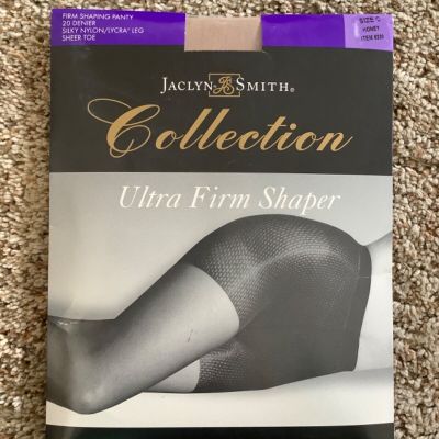 Jaclyn Smith Ultra Firm Shaper PANTYHOSE Nylons Size C 20 Denier Honey NEW Kmart