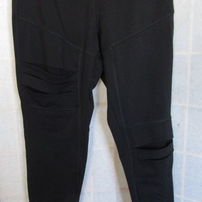 Jessica Simpson The WarmUp Zip Pocket Yoga Leggings Workout PolyBlend Pants M
