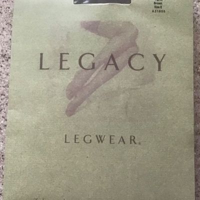 Legacy Legwear Microfiber Control Top Tights Brown Size E A31858 New