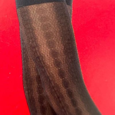 SPANX Tight End Tights Patterned Lace-Stripe Body Shaping Size  B Black New