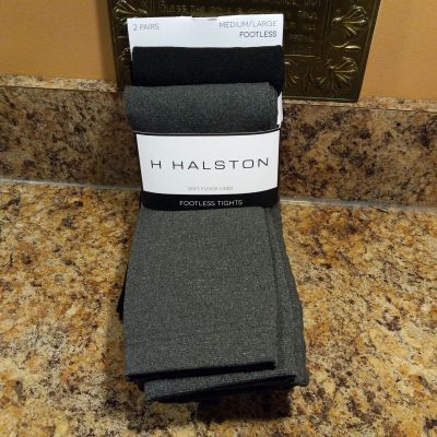Women's Halston Fleece-Lined Footless Tights 4
