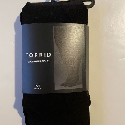 Torrid Microfiber Tights Black Size 1/2
