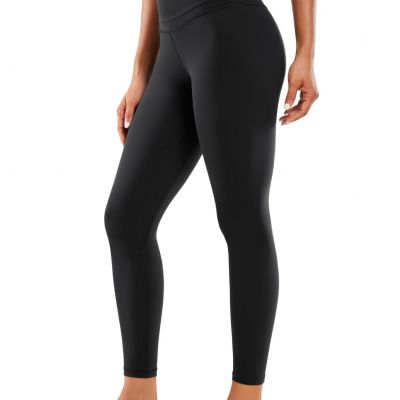 Womens Naked Feeling Workout 7/8 Yoga Leggings - 25 Inches High Waist Tight P...