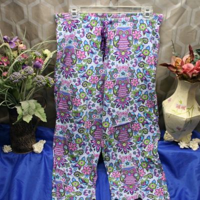 Nick & Nora Women Colorful Floral Leggings Size Small fitnes bottoms pants Sale*