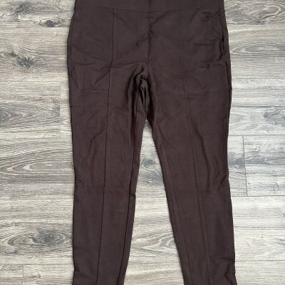 Womens Style & Co Mid Rise Comfort Waist Pull On Brown Legging 20W NWT