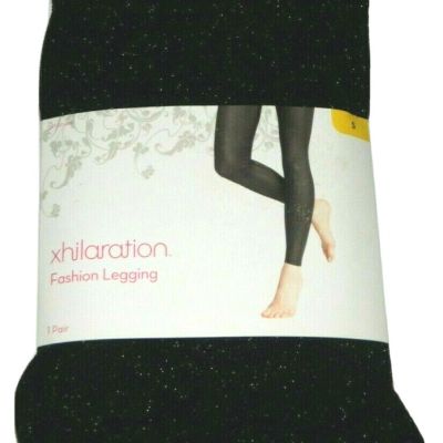 Xhilaration Fashion Shimmer Ebony Legging Pants Size S 4/6 NWT Poly Spandex
