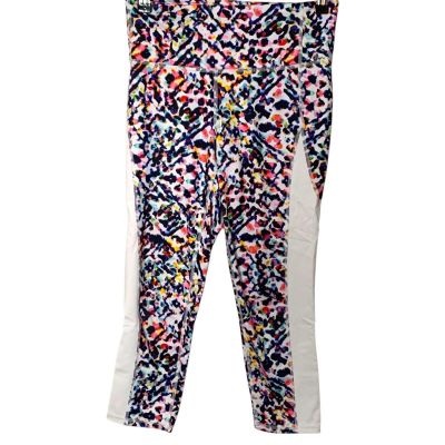 Athleta High Rise Capri Women's Size Small Watercolor Chaturanga Style 597103