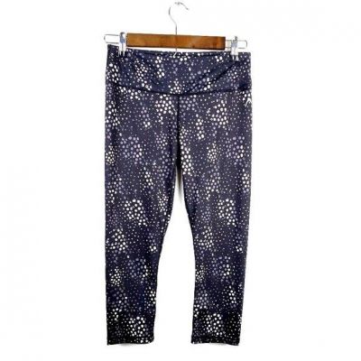 Womens Athletic Capri Leggings Sz Small Black Gray Activewear Workout Head Yoga