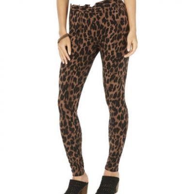 NWT Style & Co Macy's Women's Brown Black Animal Print Pull On Leggings Size 3X