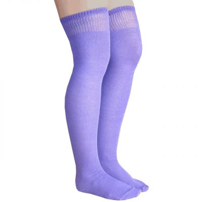 Solid Purple Thigh Highs