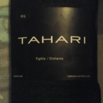 Tahari, women's size M/L black tights, (5'6