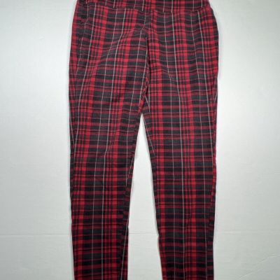 Casablanca By Marrakech Clothing Co. Leggings Small Red Plaid Yoga Pants