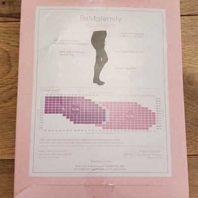 NEW BeMaternity by Ingrid and Isabel Black Maternity Chevron Tights S/M