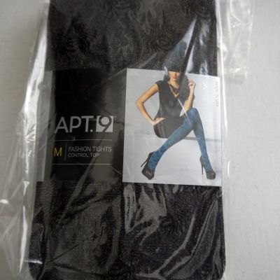 APT. 9 Lace Fashion Tights Black Net To Waist Size Medium MSRP $12