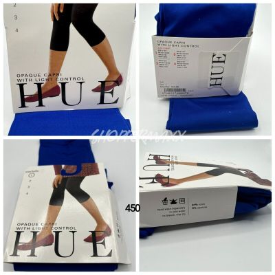 Hue Women's Opaque Capri With Light Control Tights Volt Sz 1