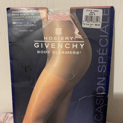 Givenchy Hosiery Body Gleamers Opal Size B Pantyhose Pink Special Occasion Vinta
