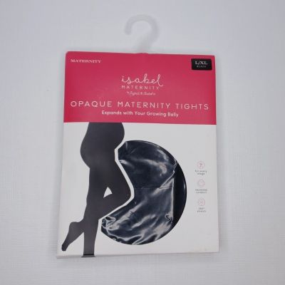 New Isabel Maternity Size L / XL Black Opaque Tights Pantyhose