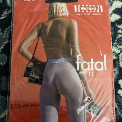 Wolford Helmut Newton Fatal 15 #18076 Black Small Stockings/Tights RARE - NEW