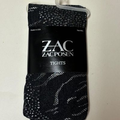 ZAC Zac Posen Women's Stripe Leggings GREY/BLACK  Size M/L USA