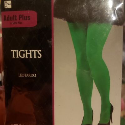 Green Tights Leotards Halloween Costume Adult Plus Up To 200 Lb NEW Wicked Witch