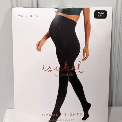 Isabel Opaque Maternity Tights by Ingrid & Isabel, Pregnancy Tights, Black S/M