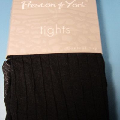 Preston & York Fashion Tights  Jet Black - Control Top  Size B