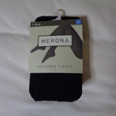 Merona textured tights NIP  black