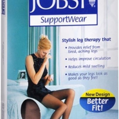 Jobst Knee High Stockings Ultra Sheer Mild Compression Silky Beige Medium 1 Pair