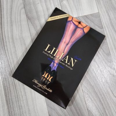 Honey Birdette Lilian Violet Stockings Hosiery Thigh Highs Size L