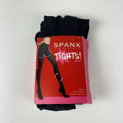 Spanx Shaping Tights Pantyhose Very Black High Waisted size D Opaque FH4315 NEW