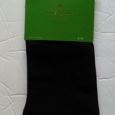 Kate Spade Womens Size S/M Black Tights Footed Nylon Spandex New