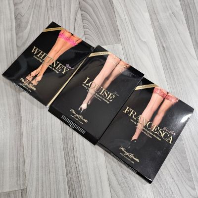 Honey Birdette Luxury Stockings Hosiery Bundle Size L Whitney, Louise, Francesca