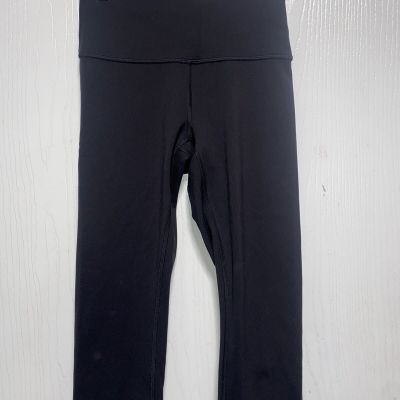 Lululemon Leggings Women's 4 Black Cropped Low Rise Athletic Gym Workout Solid