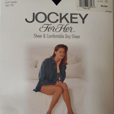 Jockey For Her Sheer & Comfortable Day Sheer Non-Control Top Blk - Small