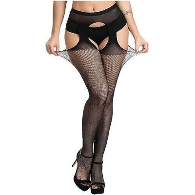 E-Laurels Garter Stockings For Women  High Fishnet Stockings Suspender Pantyhose