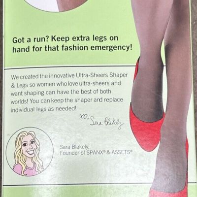 Spanx Assets by Sara Blakely Ultra Sheers Replacement Hose 860B Size 3