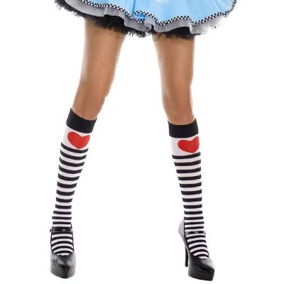 Music Legs 5730 Striped Knee-High Stockings Alice In Wonderland Cosplay #6636