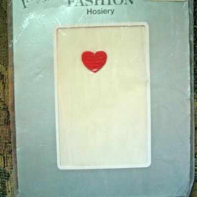 Fredericks of Hollywood 1960's Valentine Stockings Hose Sheer White Size 8 1/2-9