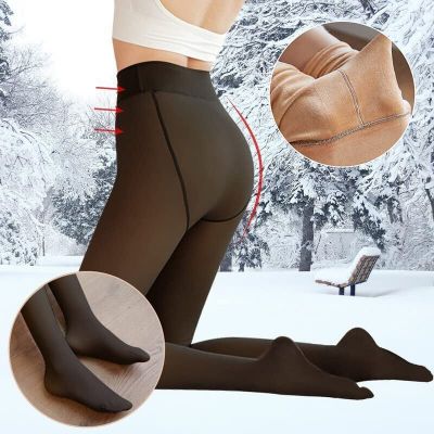 2023 Women Winter Super Warm Thermal Fleece Lined Thicken Tights Stockings