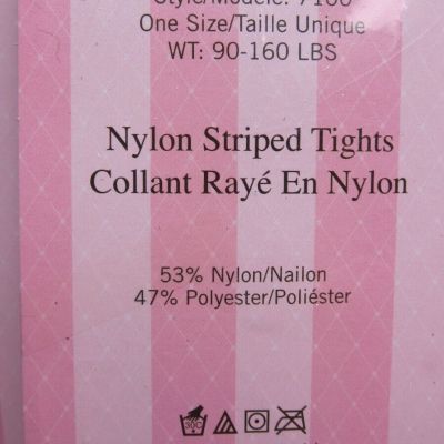 New Sealed Leg Avenue Nylon Striped Tights 90 - 160 Lbs. VGC