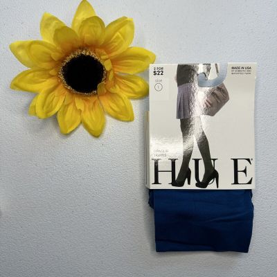 Hue Womens Opaque Tights 1 Pair Size 1 Imperial Blue New