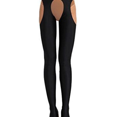 iEFiEL Womens Hollow Out Spandex Tights Suspender Pantyhose Stretchy Opaque T...