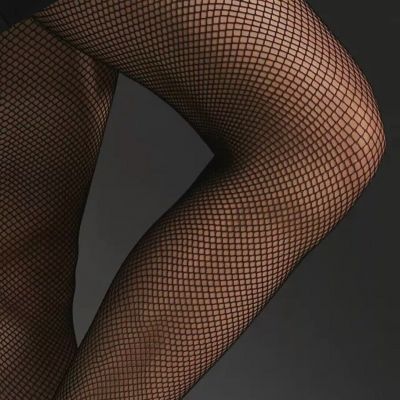 ANTHROPOLOGIE FISHNET TIGHTS BLACK LARGE CLASSIC NEW