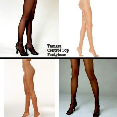 8 Tamara 3XL Control Pantyhose 4 Colors Hooters uniform Tummy support sheer new