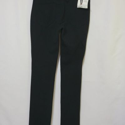 NWTS KENSIE SOLID BLACK LEGGINGS / YOGA STYLE PANTS SIZE SMALL 2 BACK POCKETS