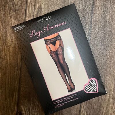 Leg Avenue Garter Tights Stocking NWT one Size Goth Lingerie