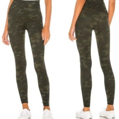 Spanx Women’s Plus Size 1X Green Camo Seamless High Rise Look At Me Now Leggings