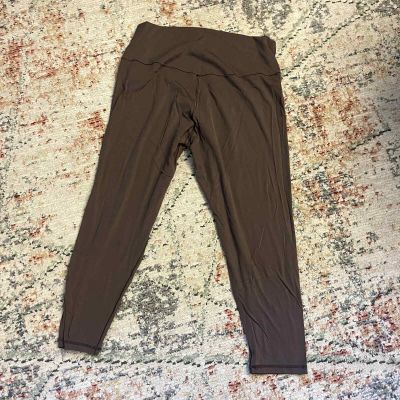 Offline by Aerie Brown Real Me 7/8 Legging Hi-Rise Size XXL