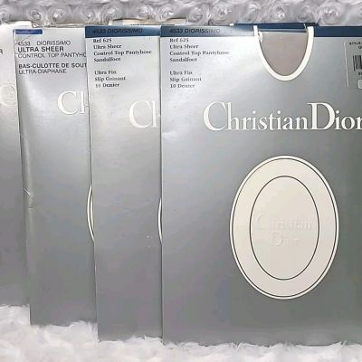 4 NIP Vintage Christian Dior 4533 Diorissimo Ultra Sheer Size 1 NYLONS
