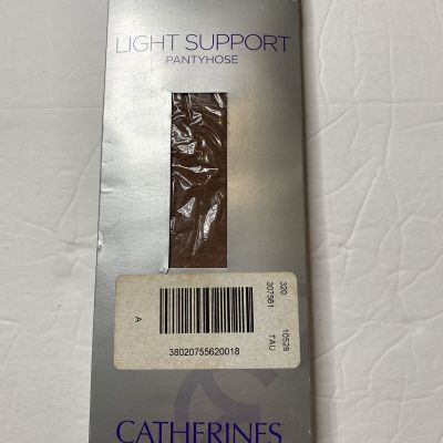 Catherines Light Support Pantyhose Size A Taupe